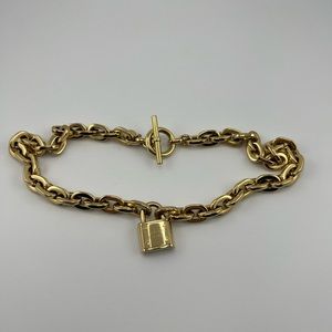 Michael Kors lock choker necklace